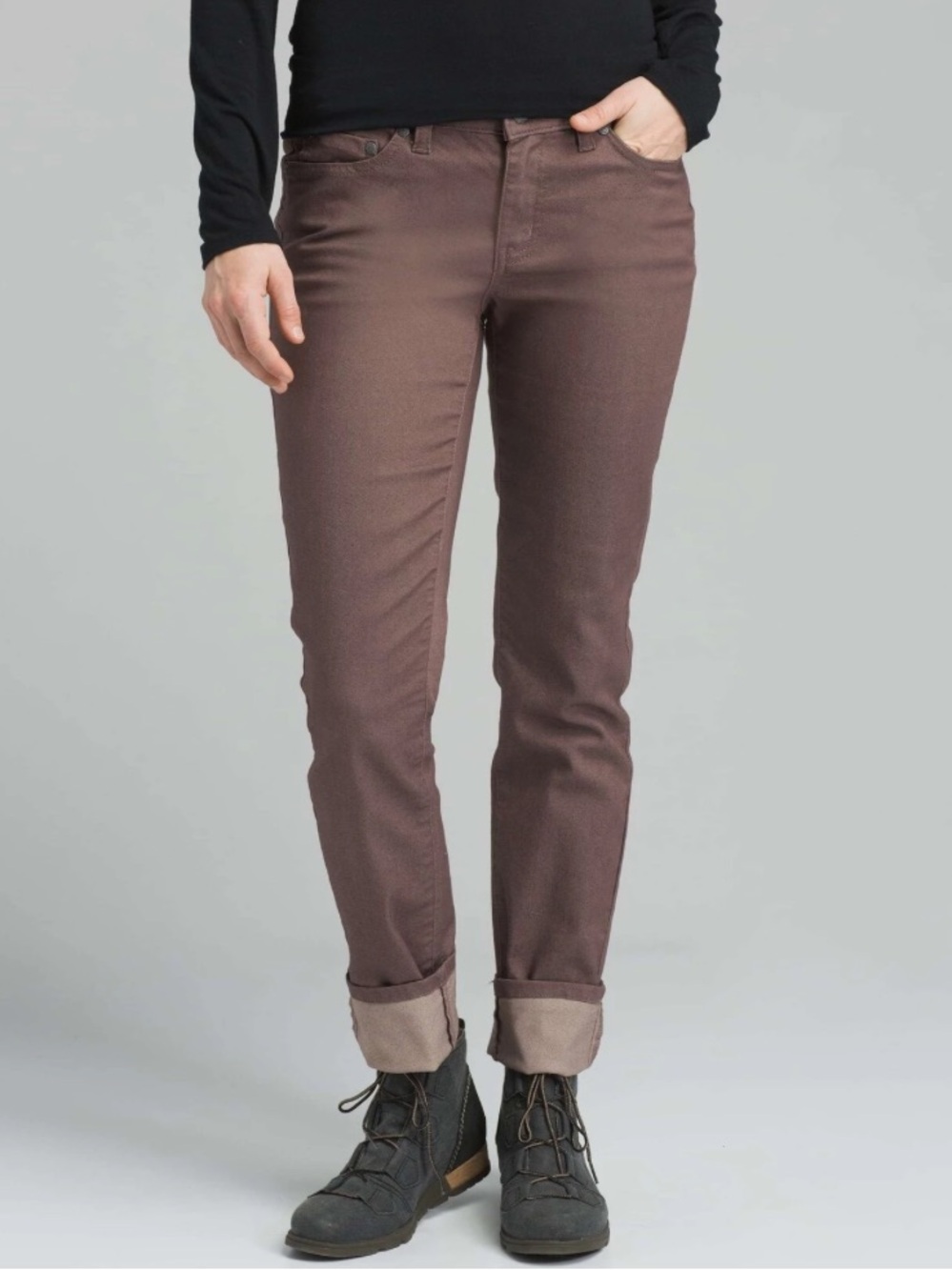 Prana Kara performance volcanic plum jeans size 8 NWT